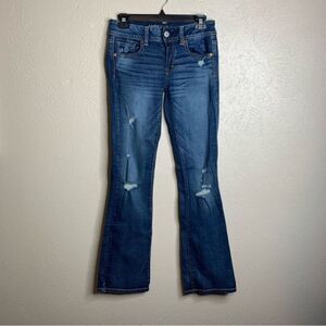 AE kickboot flap pocket sequin jeans boot cut